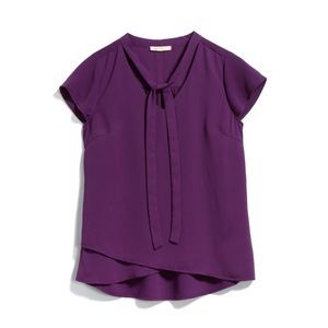 Skies are Blue Gina Tie Neck Top size M